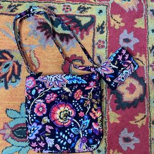 Vera Bradley Crossbody Purse & Matching Wallet – Like New